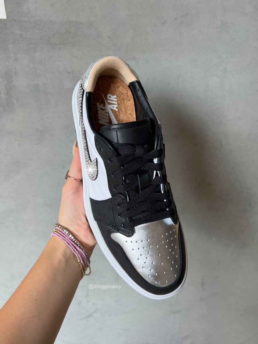 Custom Bling Nike Sneakers AUSTRIAN CRYSTAL White Bedazzled Crystallized  Jordan