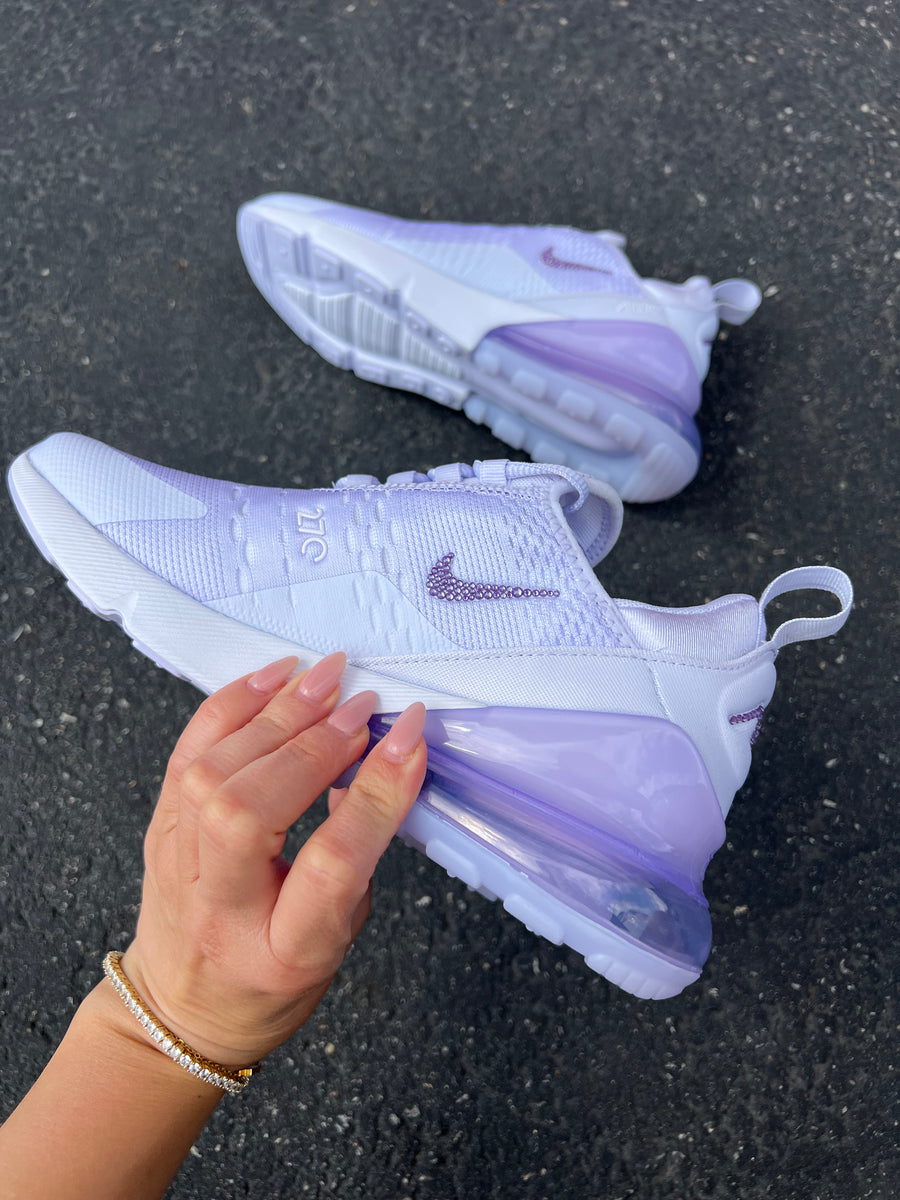 Lavender Swarovski Women's Nike Shoes Air Max 270 – Pink Ivy