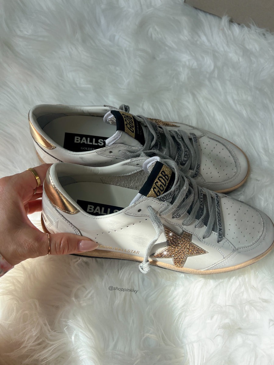 Swarovski Sneakers Golden Goose Superstar Uomo Rose Men Golden - Main Image