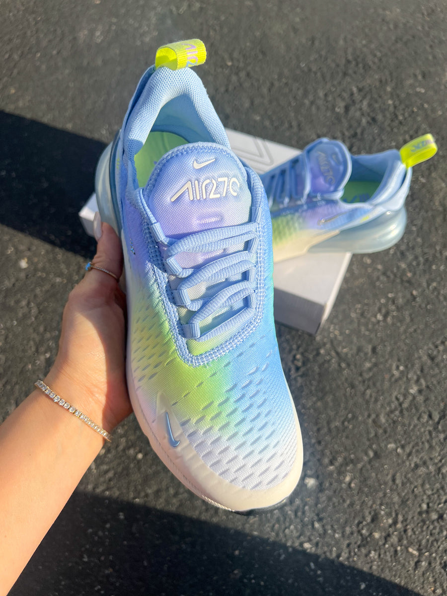 Sneaker Nike Air Max 270 Tie Dye Shimmer Ombre Swarovski Women's