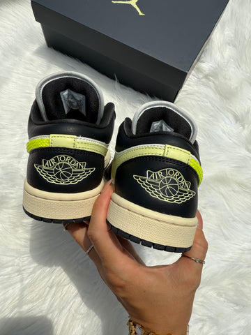 Summer ‘25 Neon Swarovski Women’s Air Jordan 1 Low Shoes
