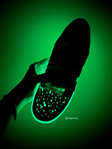 Glow in the Dark Swarovski Women’s Air Jordan 1 Retro Low Shoes