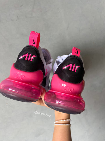 Hot Pink Swarovski Women's Nike Shoes Air Max 270