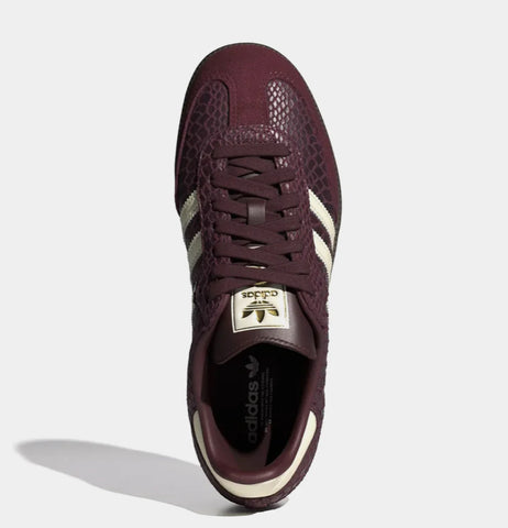 Snakeprint Burgundy Swarovski Adidas Original Samba OG