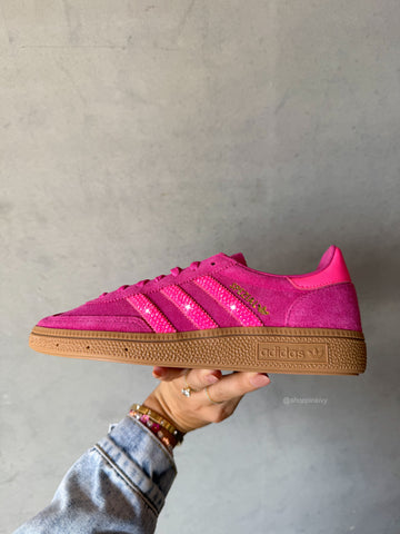 Hot Pink Fuchsia Swarovski Adidas Original Spezial Shoes