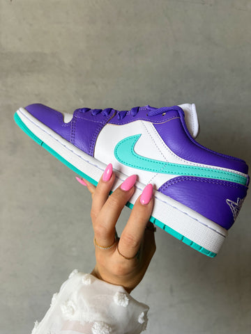 90’s Colorpop Swarovski Women’s Air Jordan 1 Low Shoes