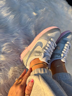 Zapatillas Nike Dunk para mujer en rosa chicle y Swarovski plateado