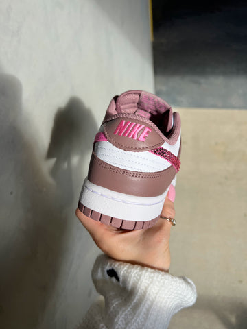 Cacao Swarovski Mujeres Nike Dunk Zapatos