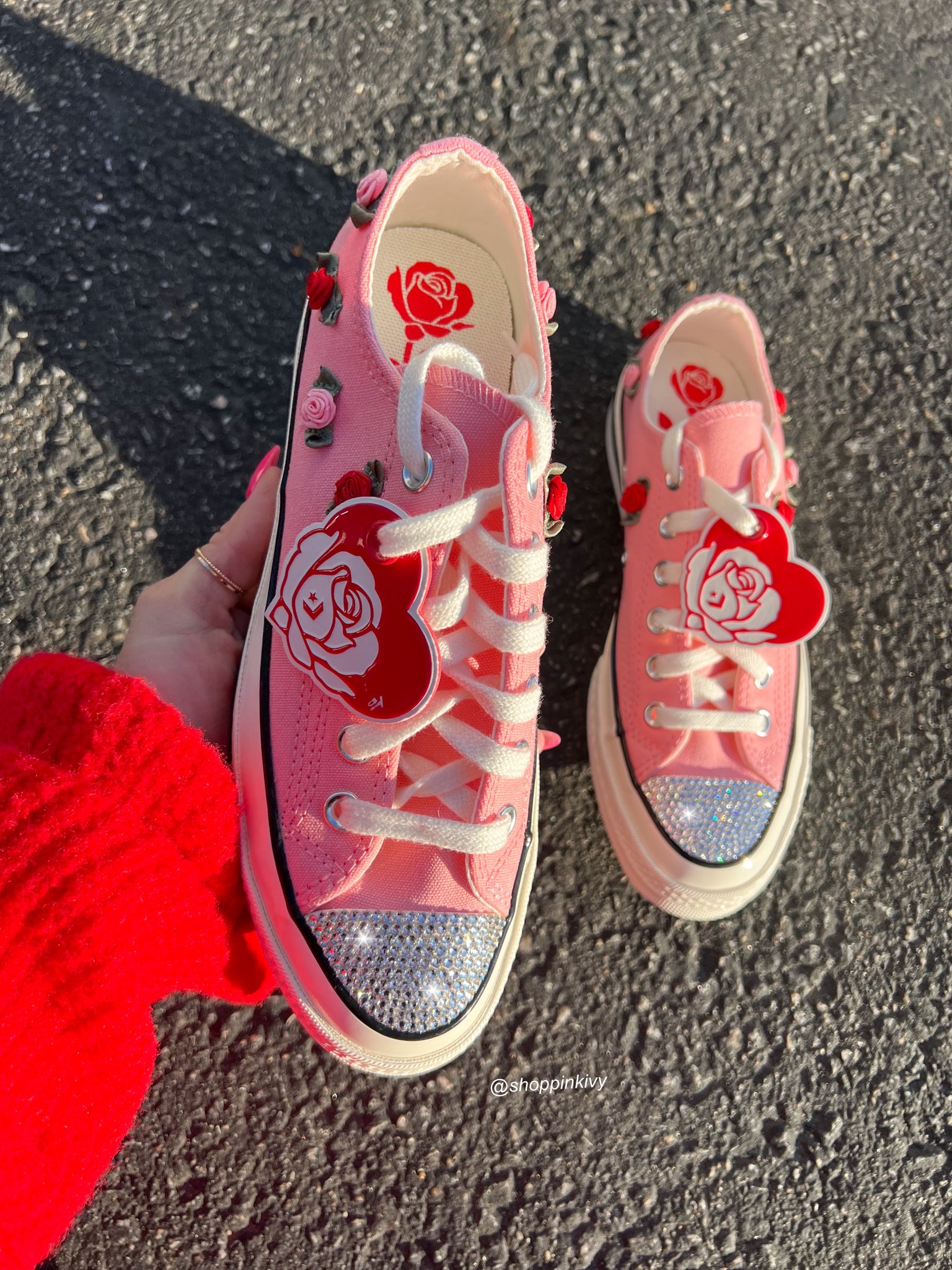 Pre-Order Roses Pink Valentine’s Converse Chuck Taylor