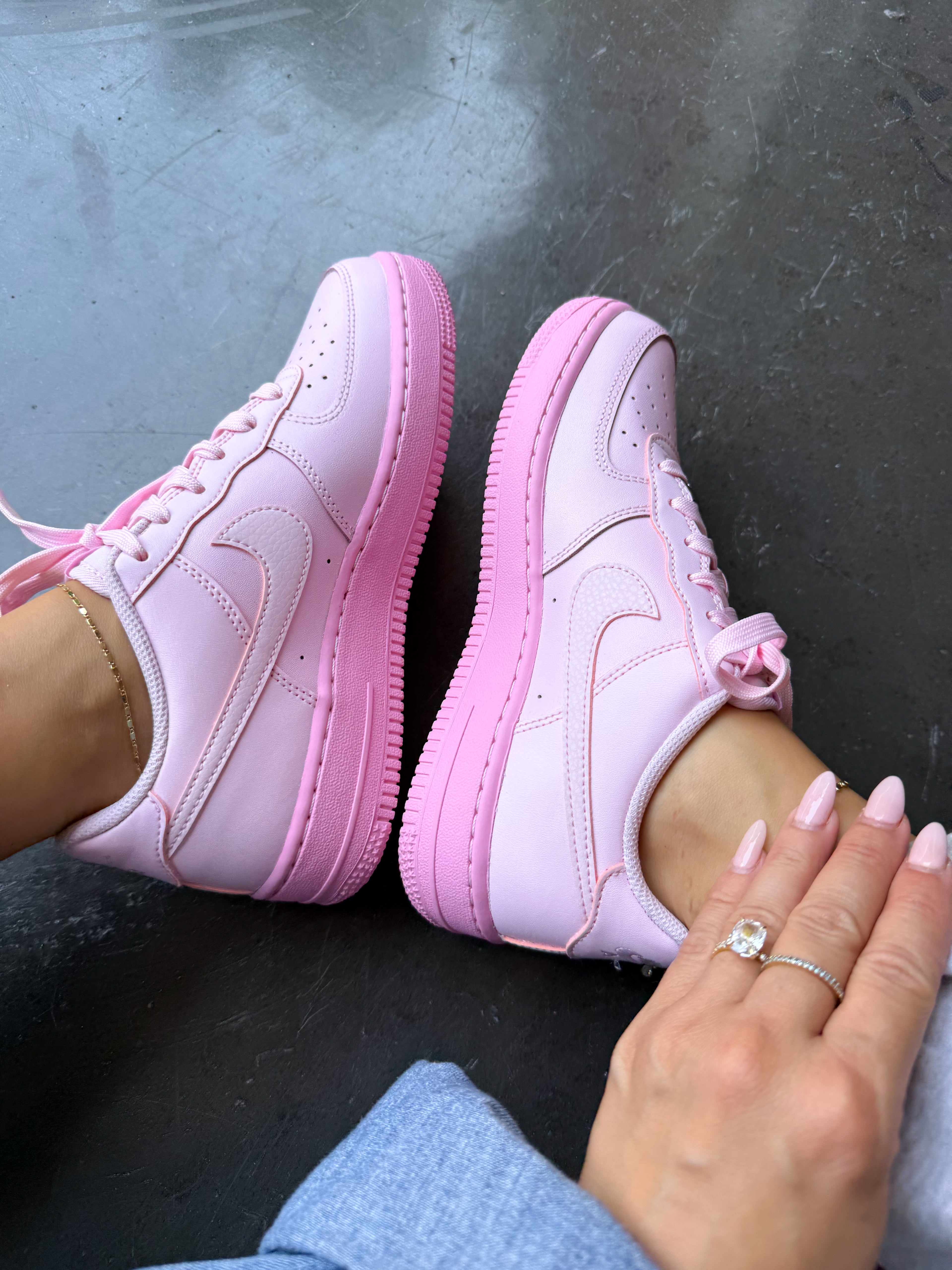 Cotton Candy Pink Swarovski Nike Air Force 1