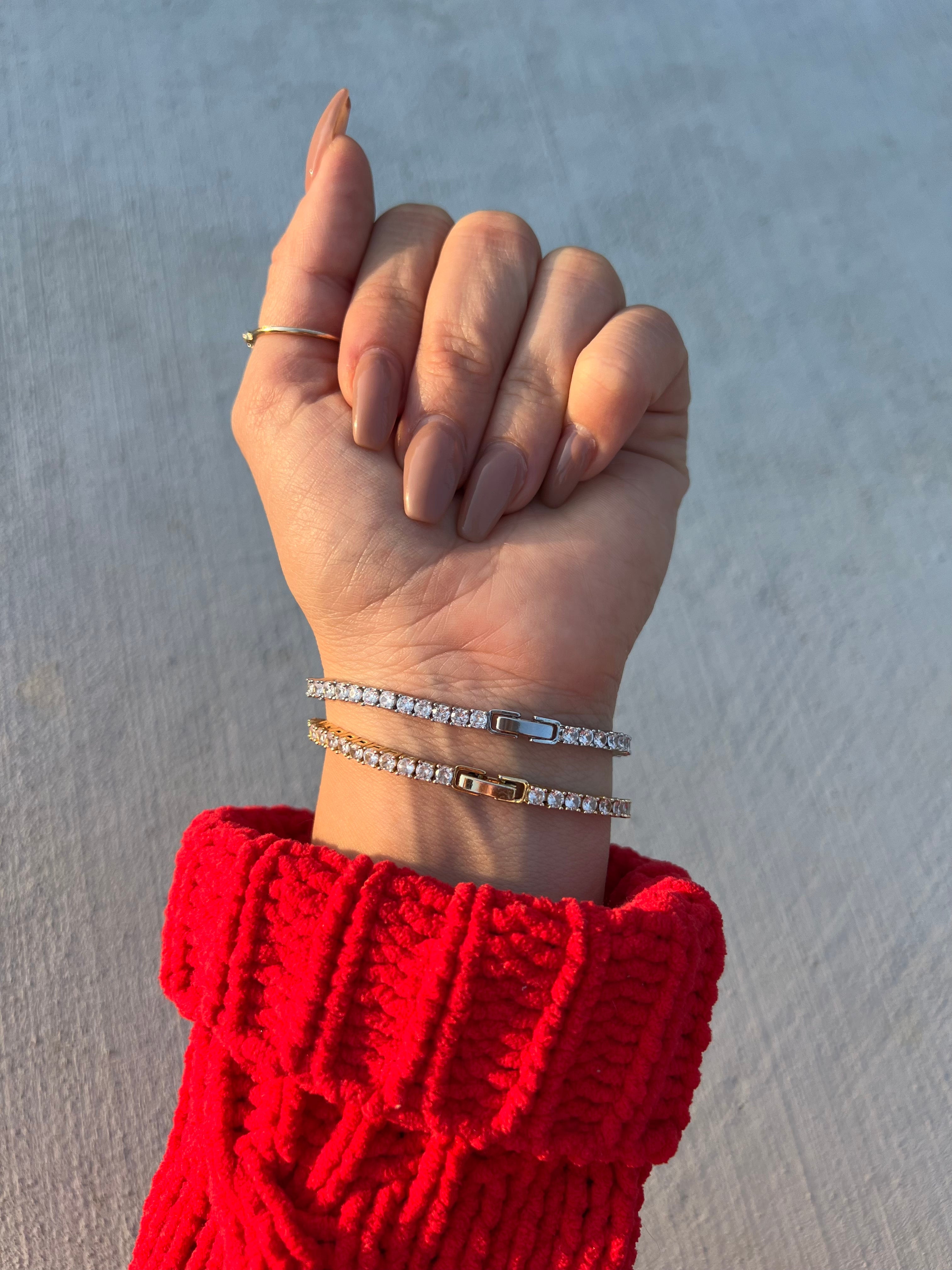 14K Gold Plated Tennis Bracelet