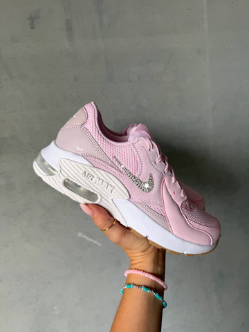 ✨NEW✨Baby Pink Nike Swarovski Womens Nike Air Max