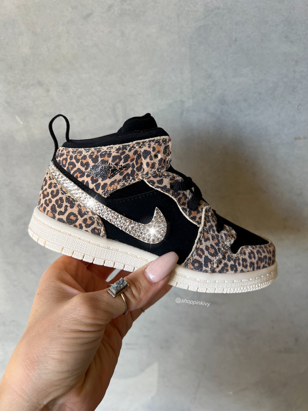 SIZE 5 Leopard Crystallized Womens Nike