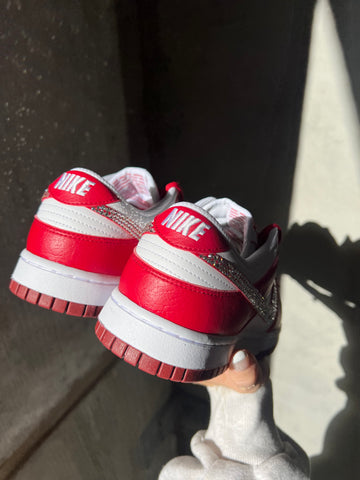 Rare Red Swarovski Womens Nike Dunk Shoes