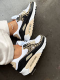 Leopard Animal Print Swarovski Womens Nike Air Max 90