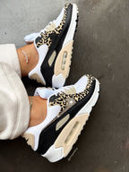 Leopard Animal Print Swarovski Womens Nike Air Max 90