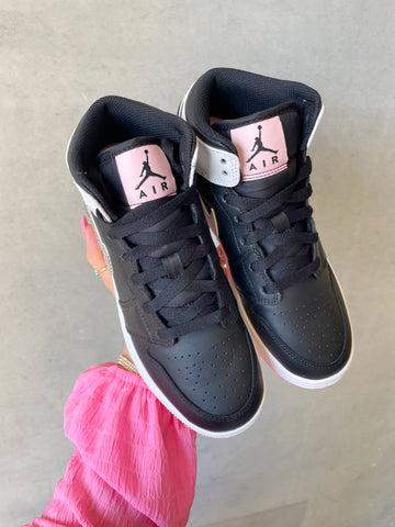 Bubblegum Pink Bottom Swarovski Women’s Air Jordan 1 Mid Shoes