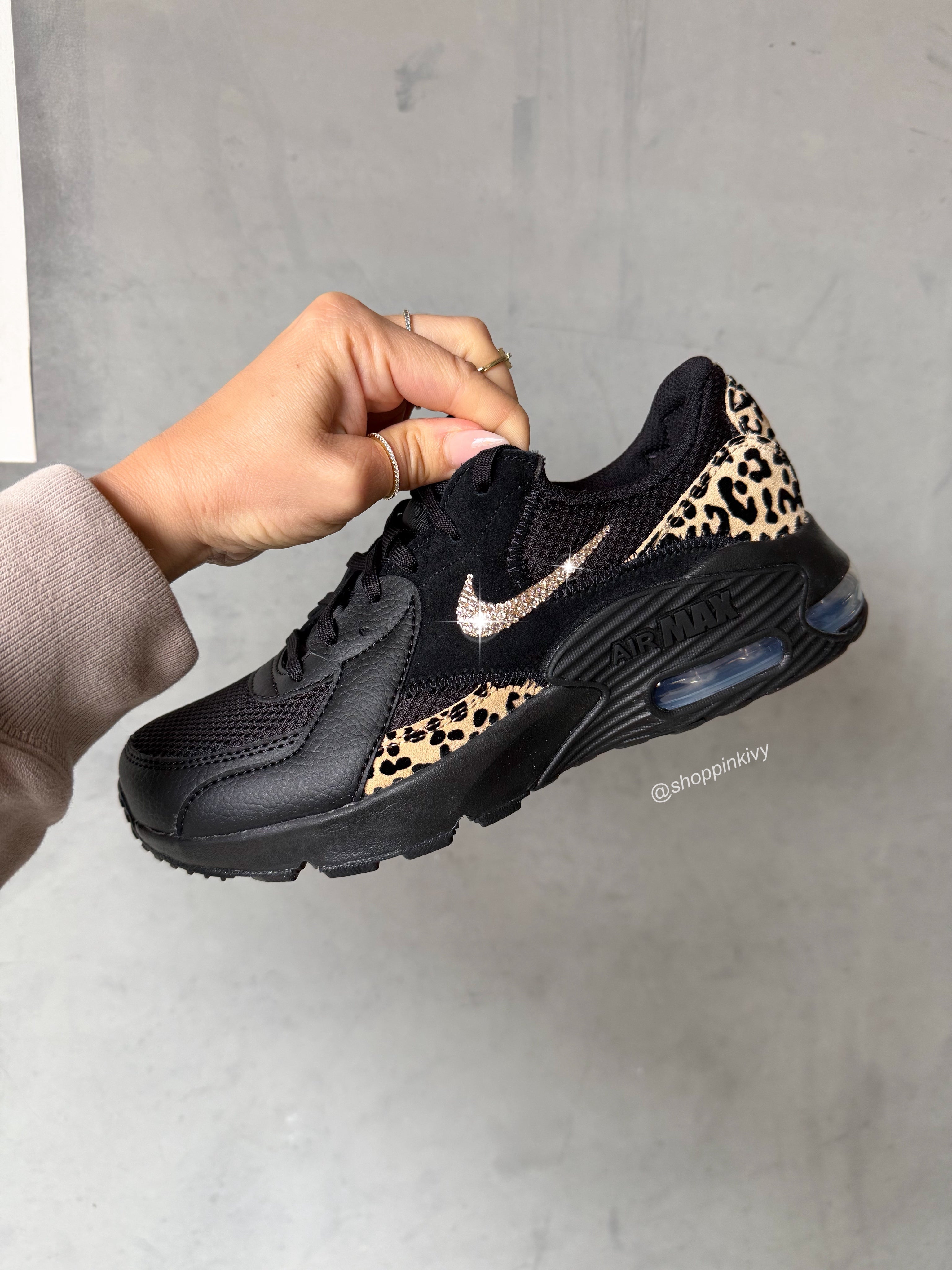 Black Leopard Swarovski Nike Women’s Air Max