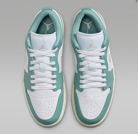Sage Swarovski Women’s Air Jordan Retro 1 Low Shoes