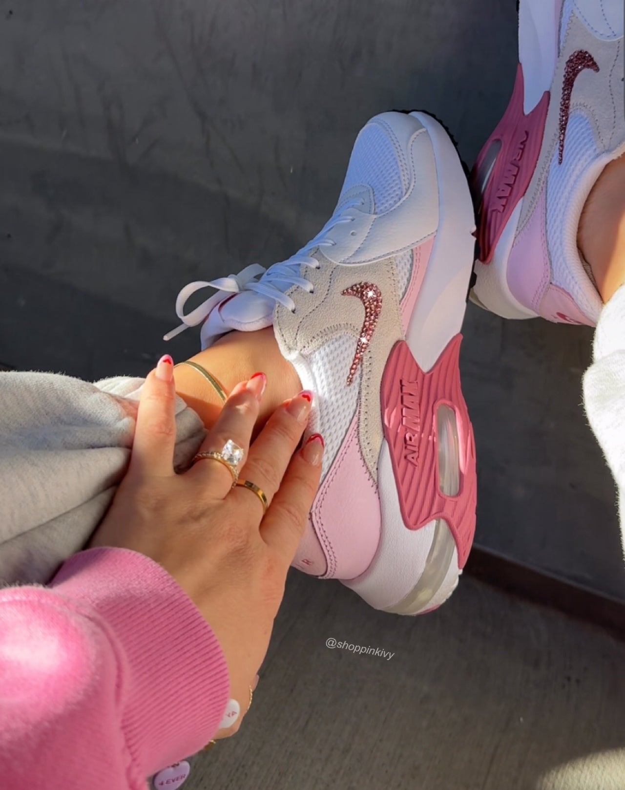 Pink Rose Swarovski Nike Women’s Air Max