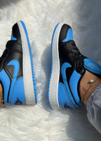 SIZE 8 Light Sapphire Blue Swarovski Women’s Air Jordan 1 Low Shoes