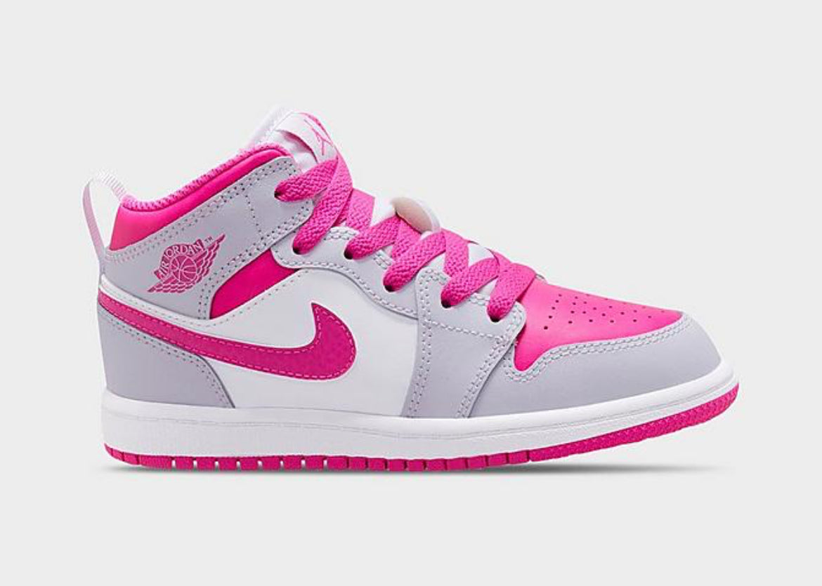 Hot Pink Swarovski Women’s Air Jordan 1 Mid Shoes