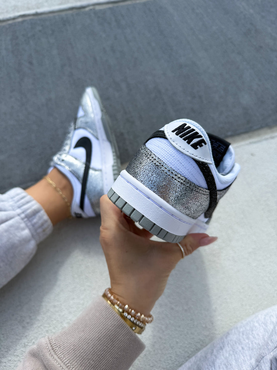 Metallic Disco Swarovski Womens Nike Dunk Shoes – Pink Ivy