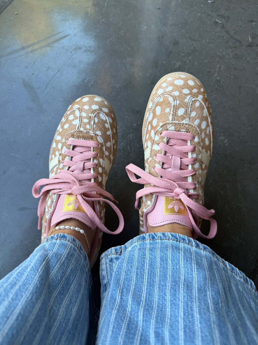 Bambi Animal Print Swarovski Adidas Samba