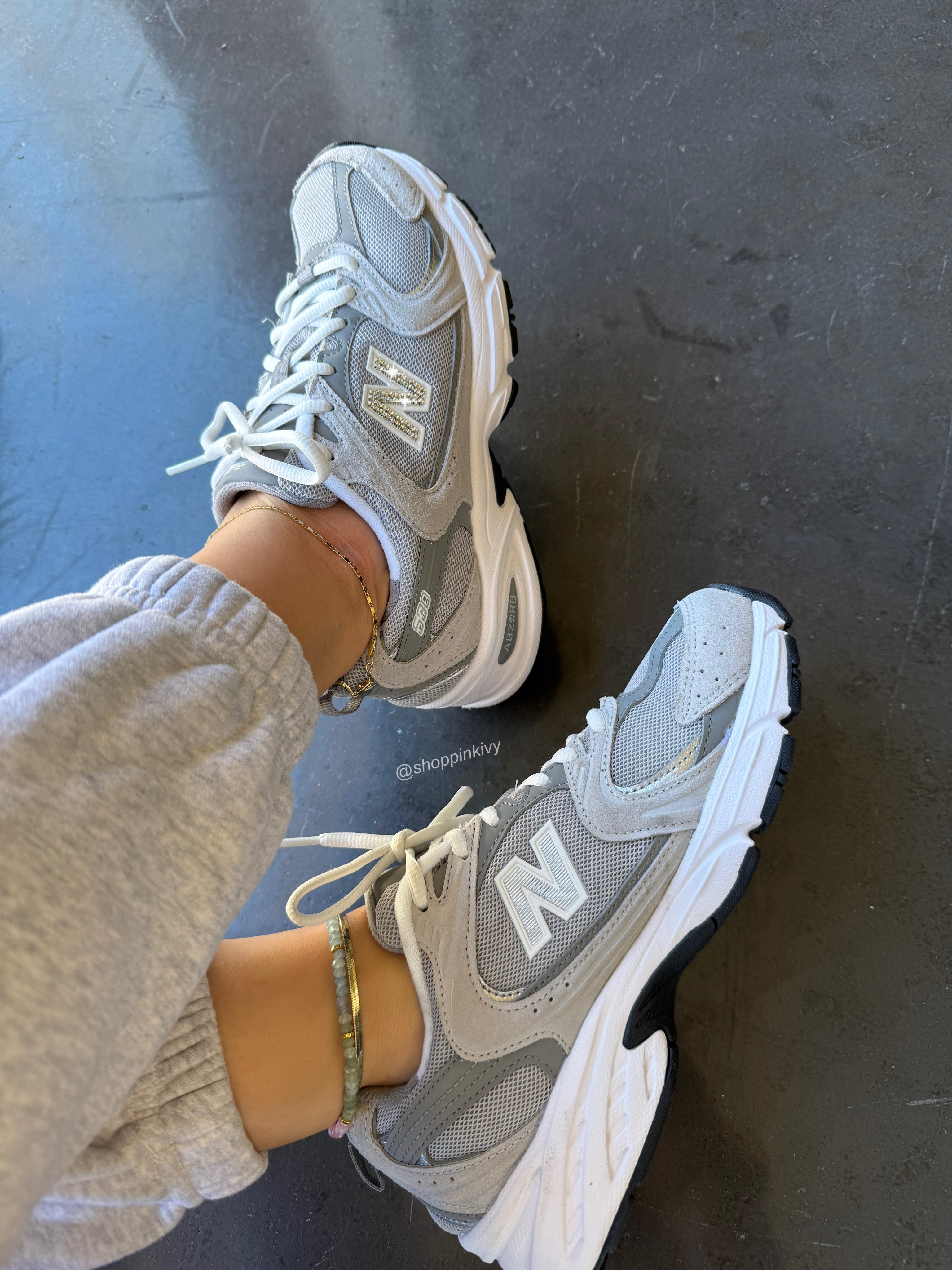 Gray Swarovski Women’s New Balance 530