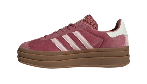 Pre-Order Pink Velvet Gazelle Bold Swarovski Adidas Platform