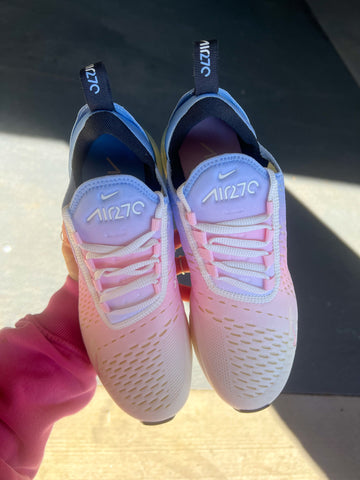 Cotton Candy Ombre Swarovski Women's Nike Shoes Air Max 270