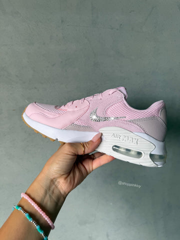 ✨NEW✨Baby Pink Nike Swarovski Womens Nike Air Max