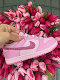 Pink Swarovski Dunk Low Shoes