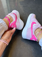Pink Denim Swarovski Nike Air Force 1