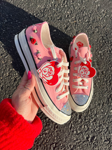 Pre-Order Roses Pink Valentine’s Converse Chuck Taylor