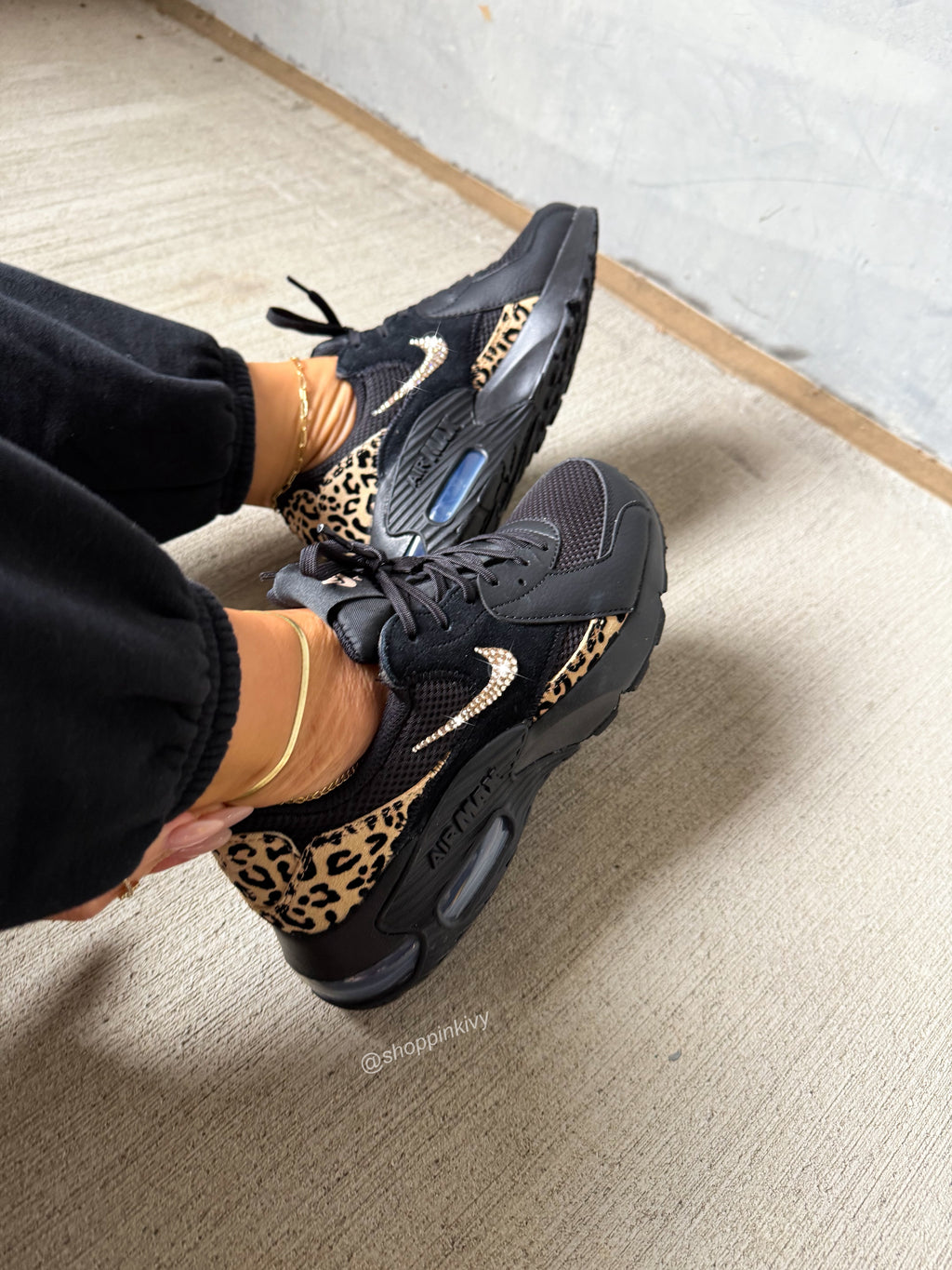 Black Leopard Swarovski Nike Women’s Air Max