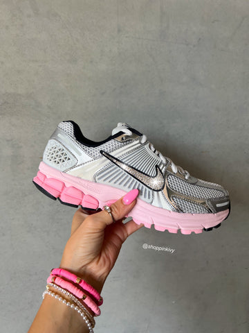 Metallic + Bubblegum Pink Swarovski Womens Nike Shoes