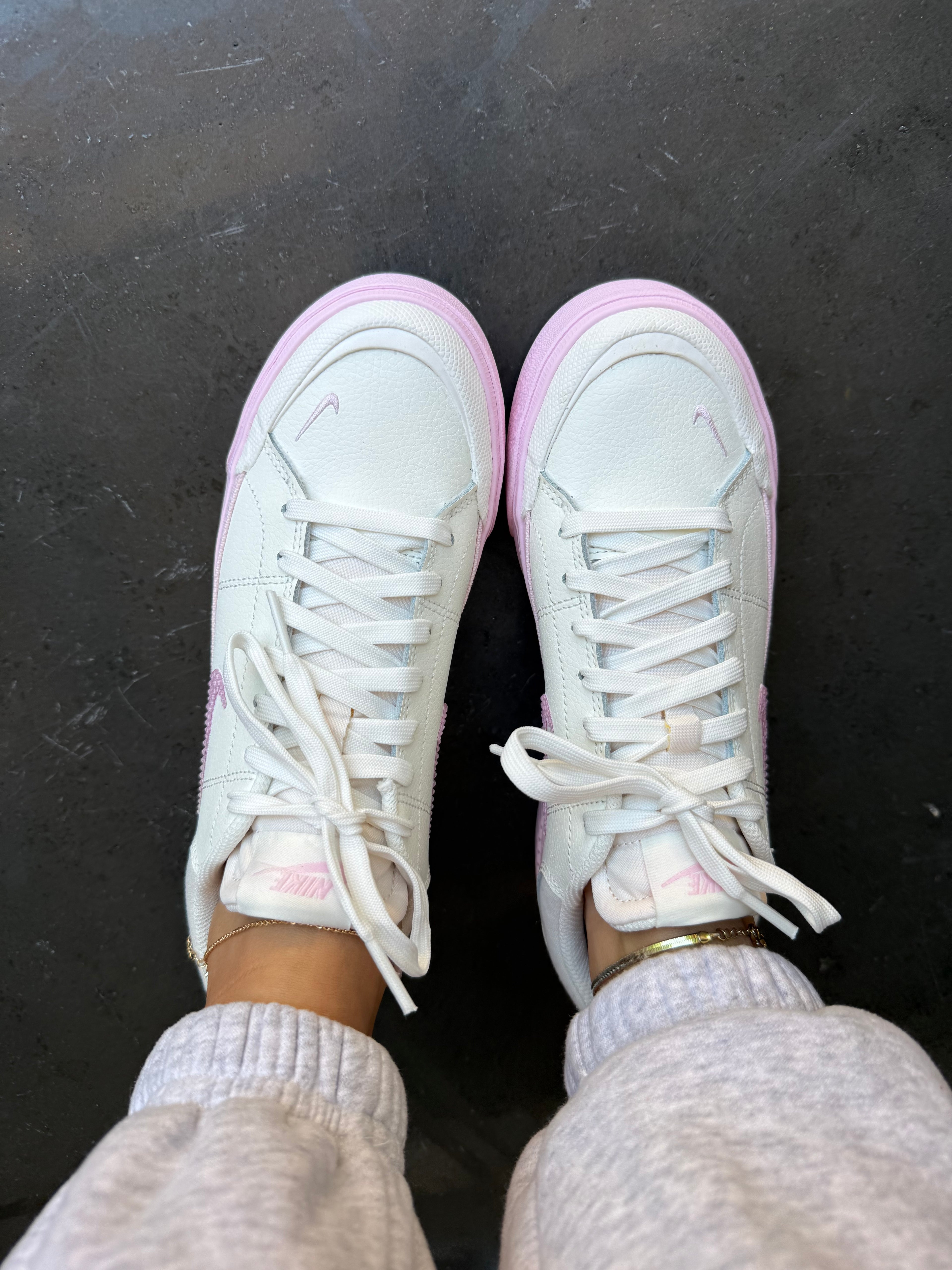 Pink Platform Swarovski Nike Platform Shoes