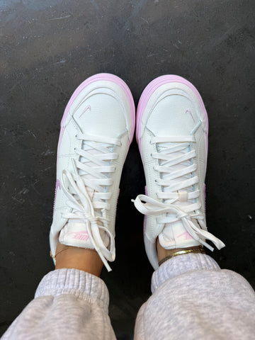 Pink Platform Swarovski Nike Platform Shoes