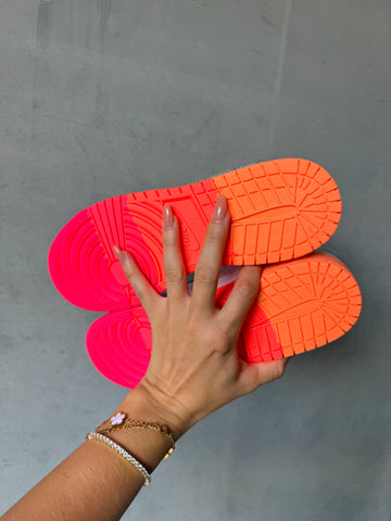 RARE Sunrise Ombré Swarovski Womens Air Jordan 1 Low Shoes