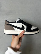Rare Coffee and Black Swarovski Women’s Air Jordan 1 Low Shoes