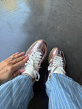 Pink Metallic Swarovski Adidas Samba