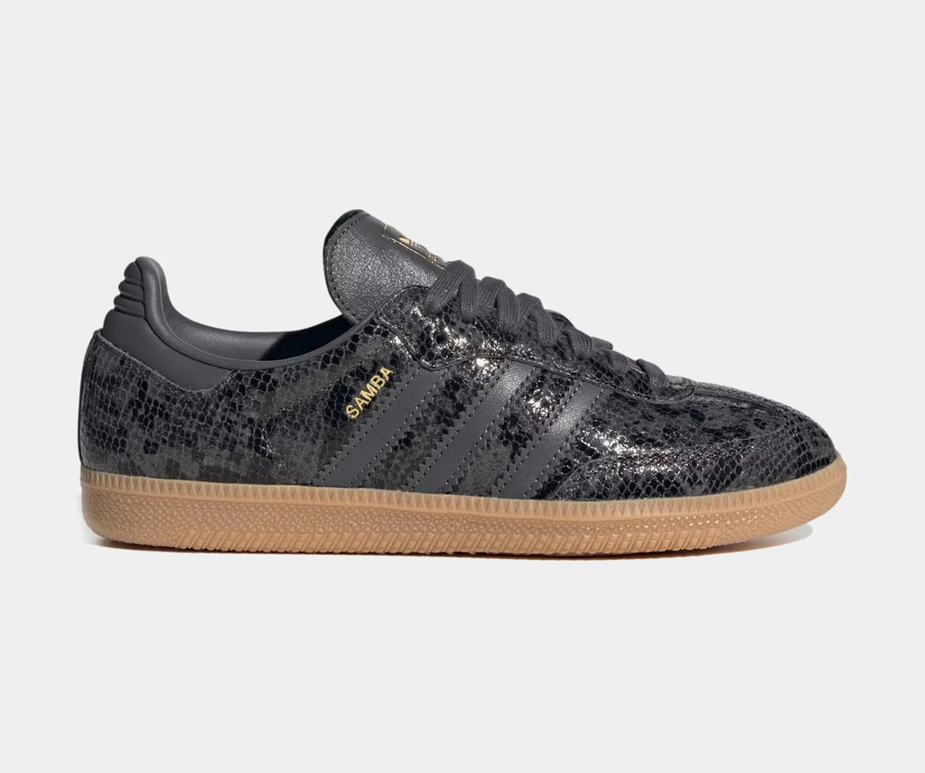 Gray Snakeprint Swarovski Adidas Original Samba OG