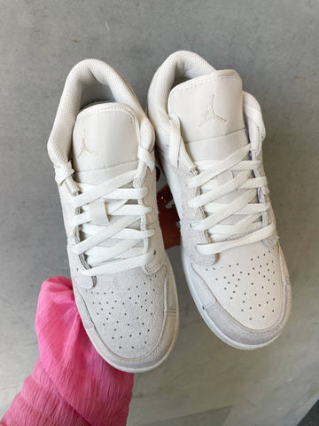 Cream Neutral Swarovski Women’s Air Jordan Retro 1 Low OG Shoes