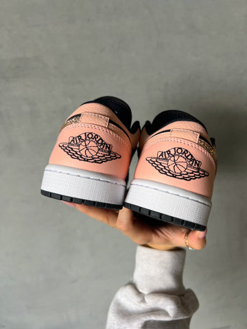 RARE Peach Pink Swarovski Women’s Air Jordan 1 Low Shoes