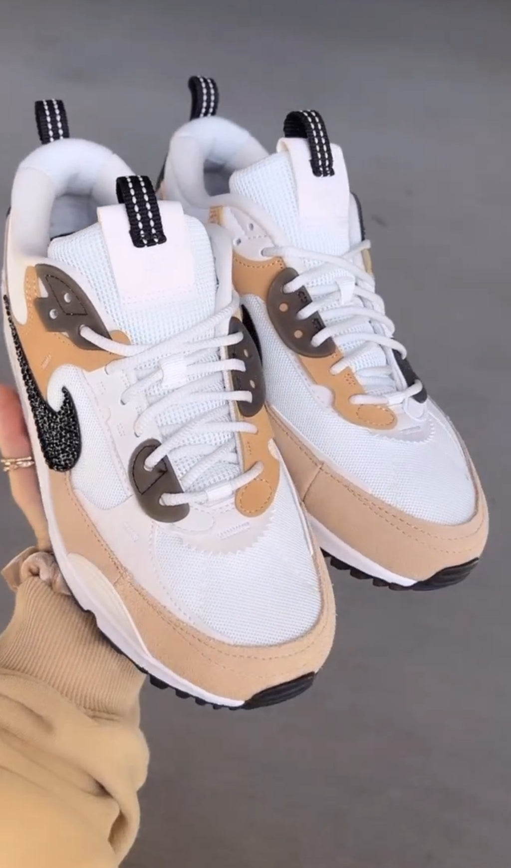 Neutral Swarovski Womens Nike Air Max 90
