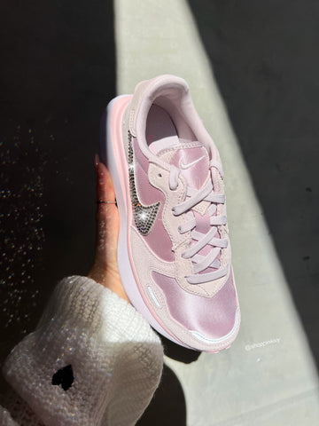 Zapatos Nike Mujer Swarovski Satinados Rosados