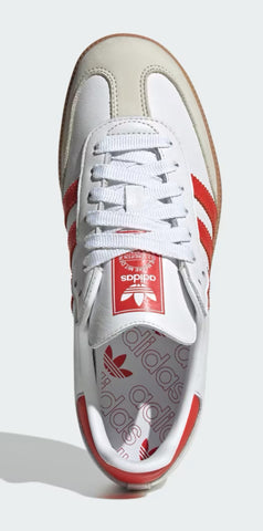 Pre-Order White Red Samba Swarovski Adidas Chiefs