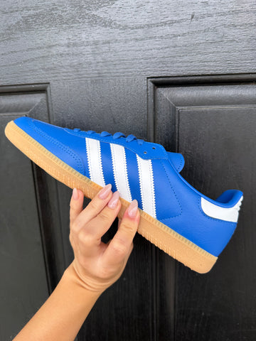 Blue Swarovski Adidas Samba Original