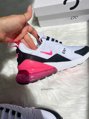 Hot Pink Swarovski Women's Nike Shoes Air Max 270